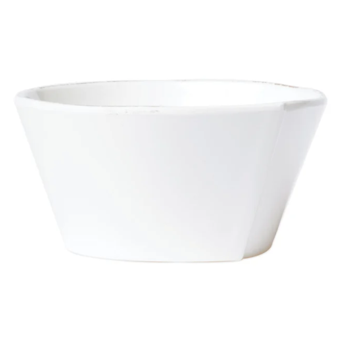 VIETRI Melamine Lastra White Stackable Cereal Bowl
