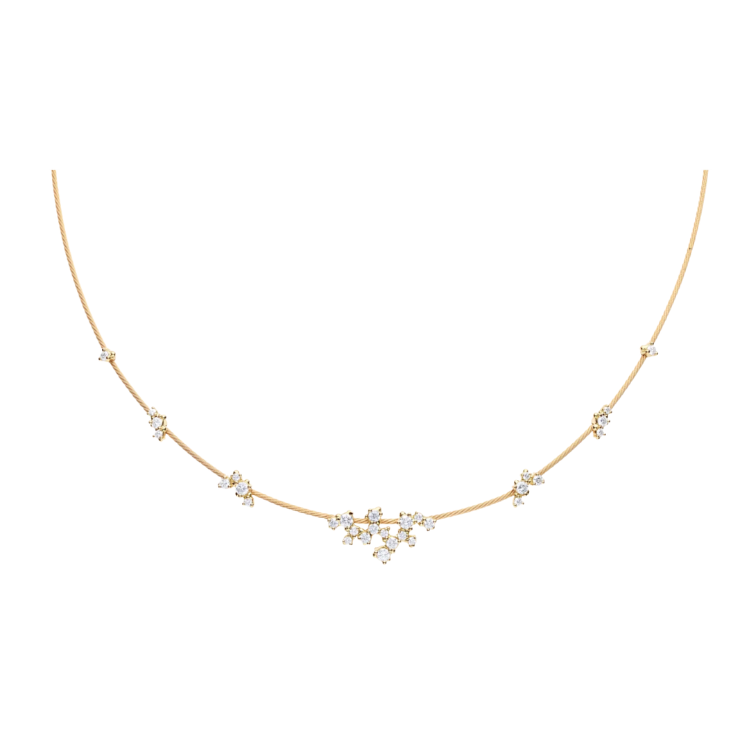 PAUL MORELLI Confetti Single Unity Yellow Gold With Diamonds Necklace Default Title