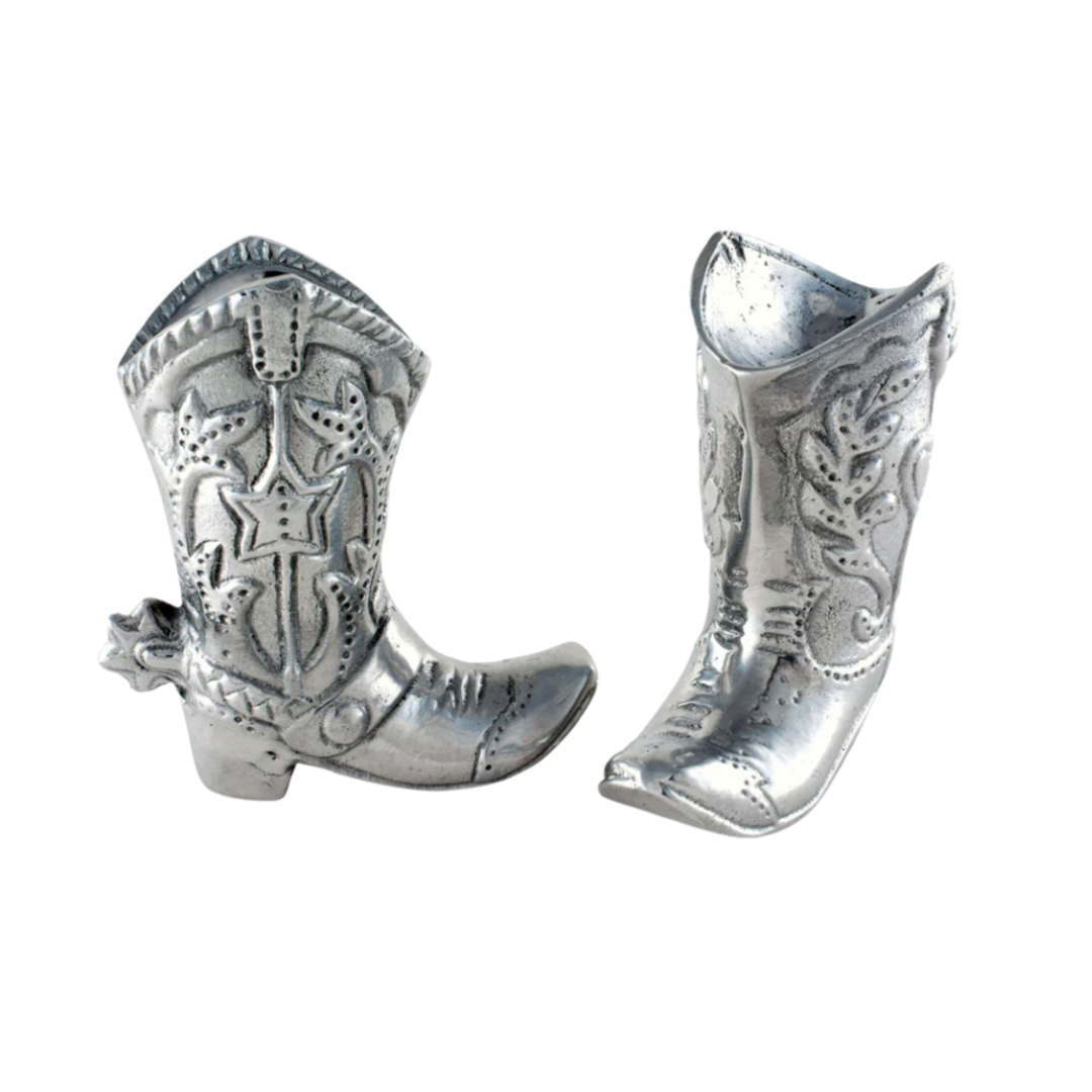 ARTHUR COURT Cowboy Boot Salt And Pepper Shakers Default Title