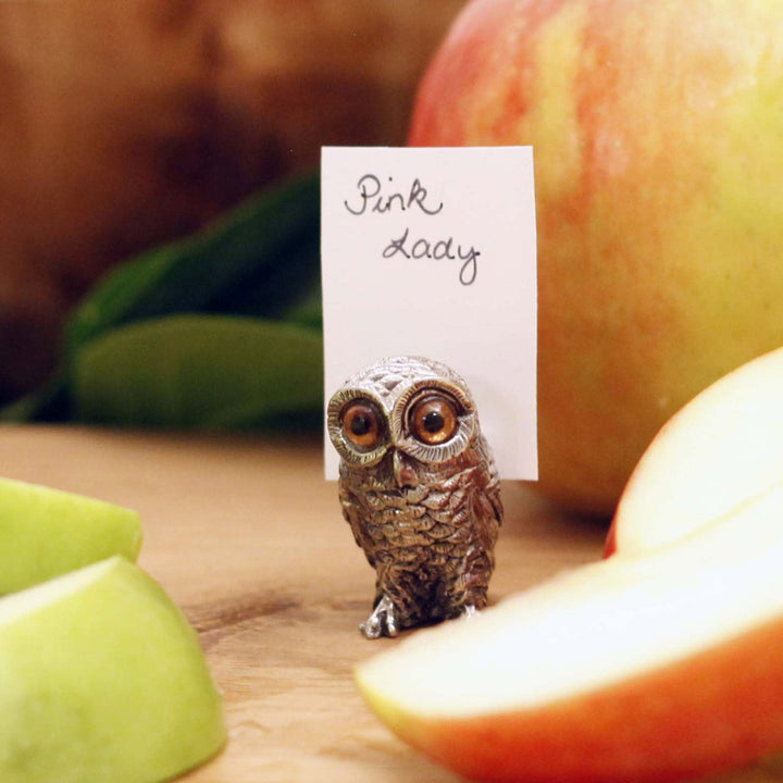 VAGABOND HOUSE Owl Placecared Holder