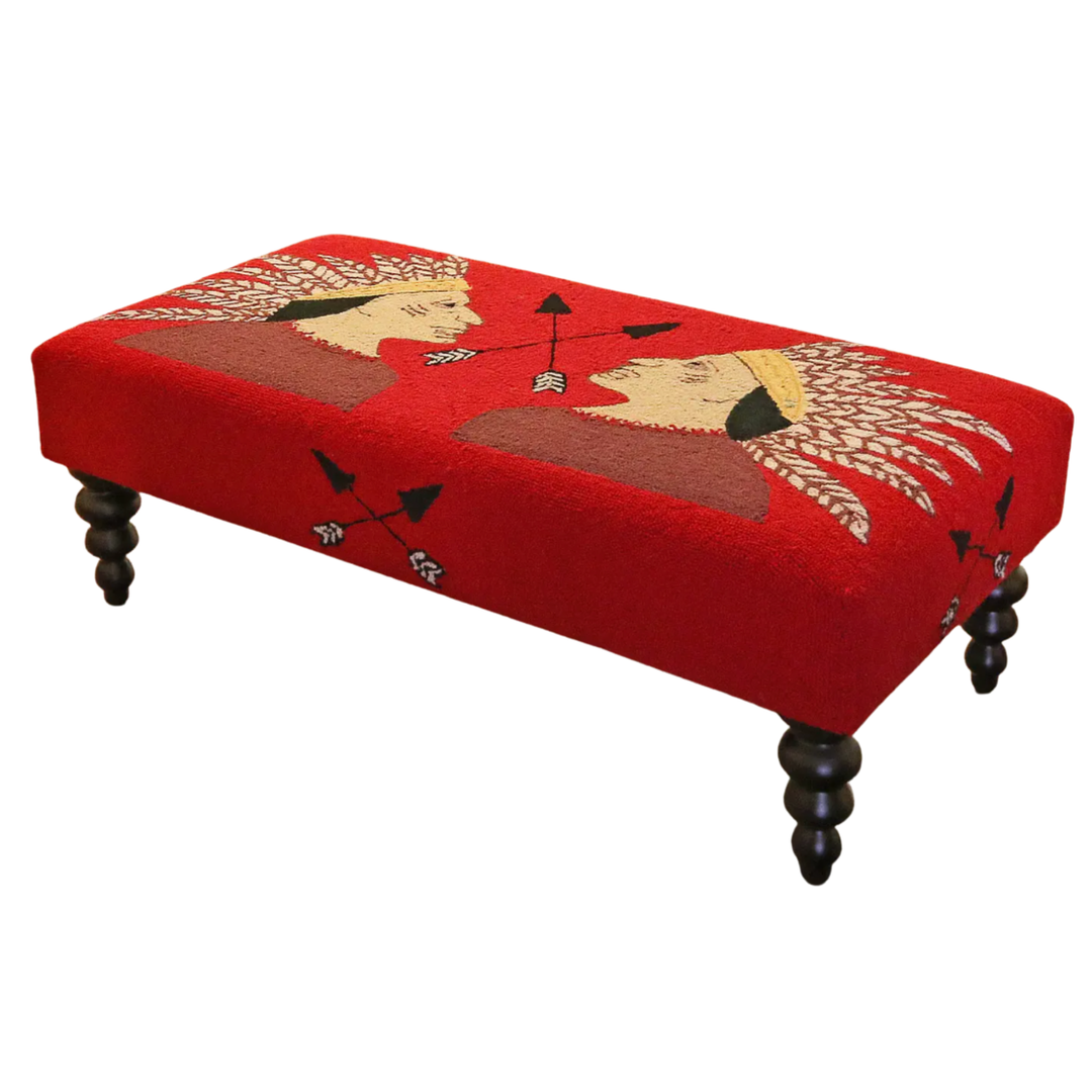 MICHAELIAN HOME Hand Hooked Scout Bench Default Title