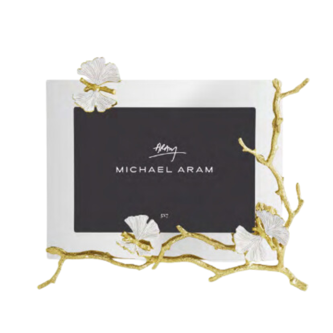 MICHAEL ARAM Butterfly Ginkgo Gold Frame