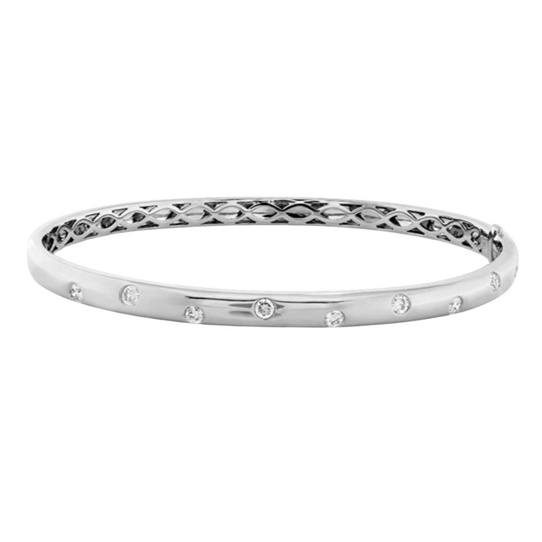 MEMOIRE Gypsy Diamond Bangle Bracelet Default Title