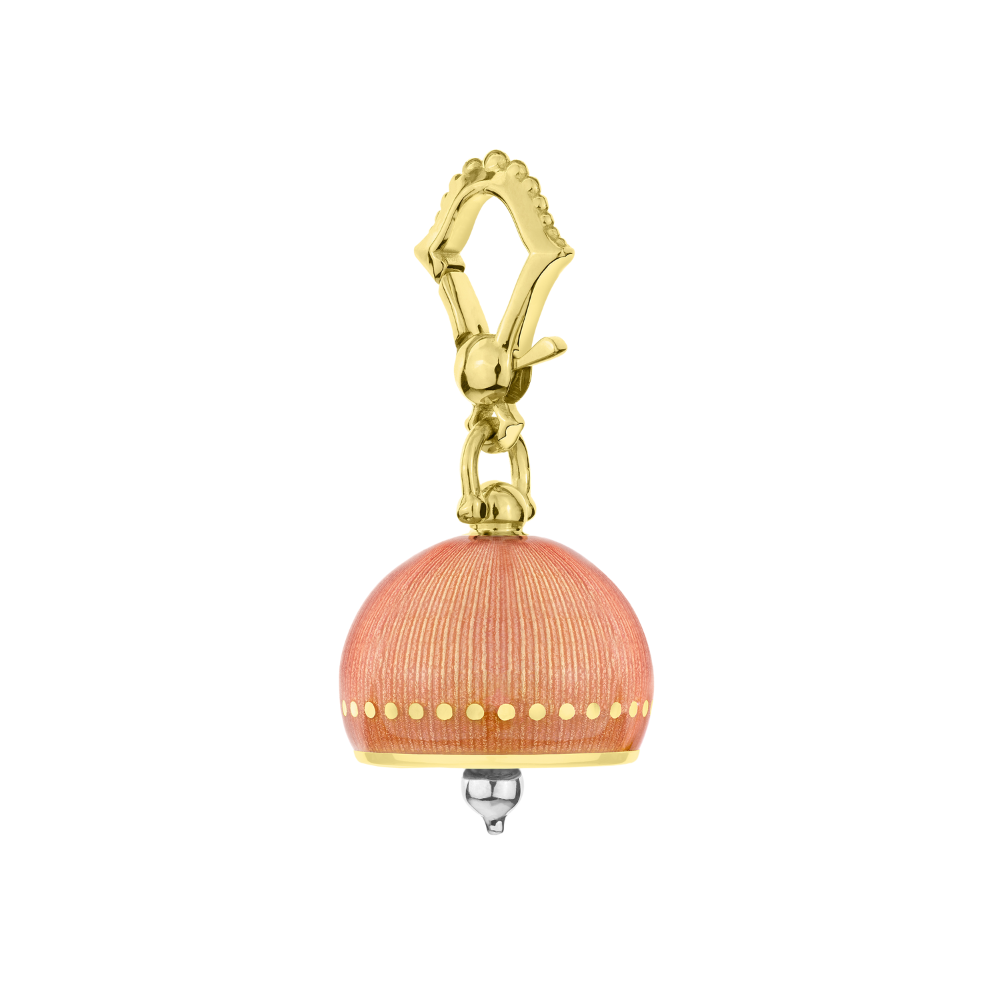 PAUL MORELLI Meditation Bell #3 18K Yellow Gold With Rose Enamel