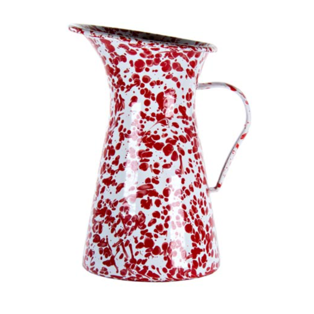 GOLDEN RABBIT Red Swirl Medium Pitcher