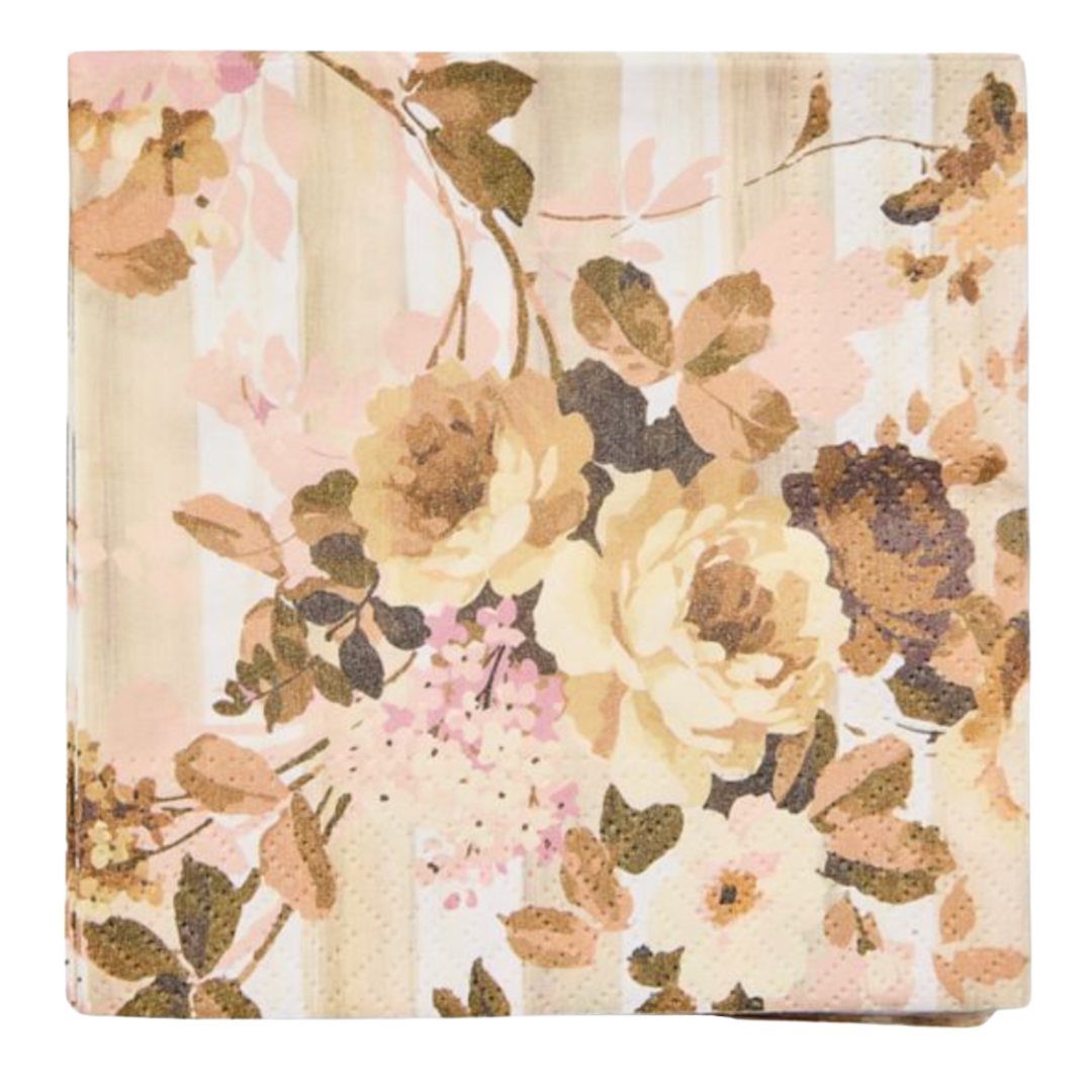 MACKENZIE CHILDS Wild Rose Cocktail Napkins Default Title