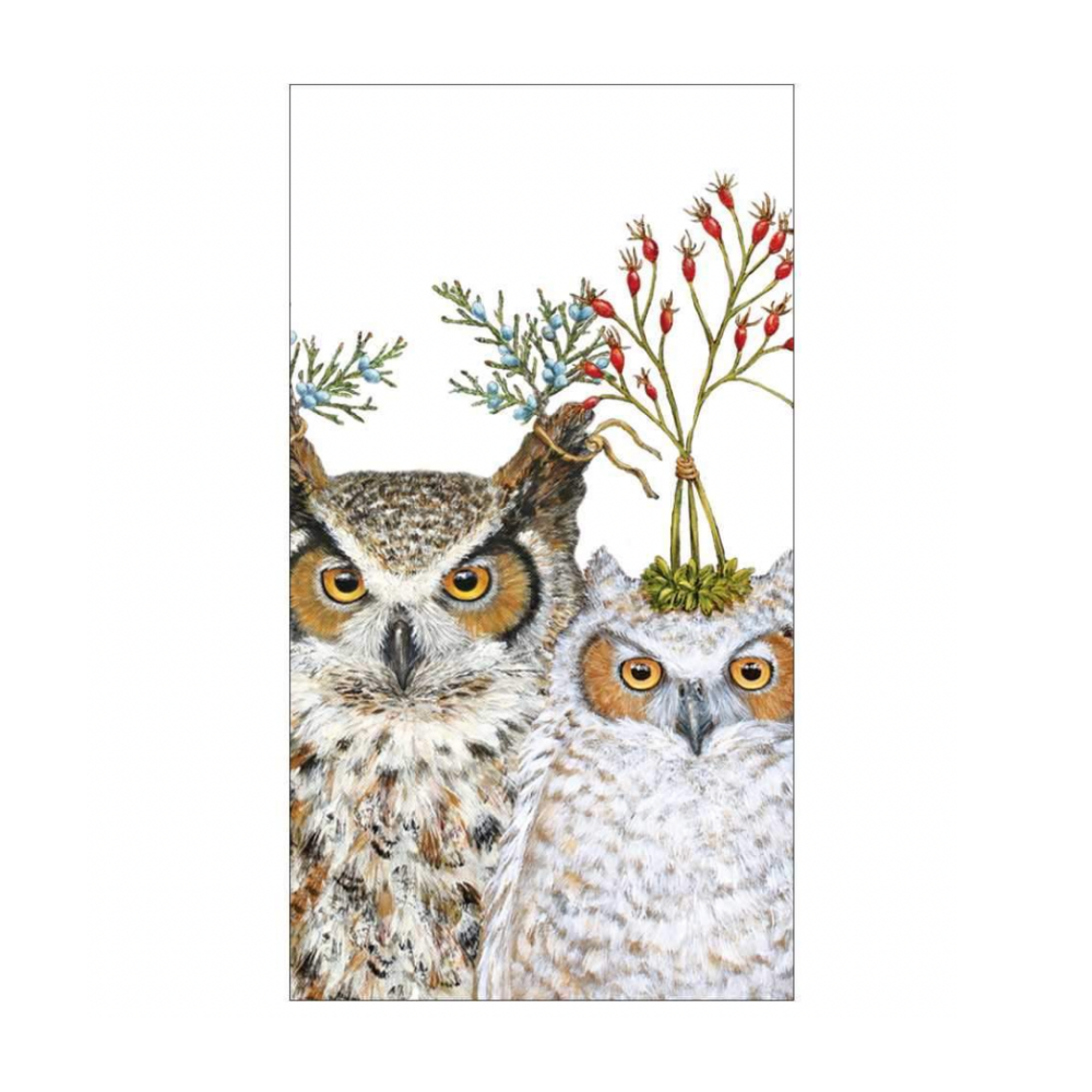 PAPERPRODUCTS PAPERPRODUCTS HOLIDAY HOOT PAPER GUEST TOWEL