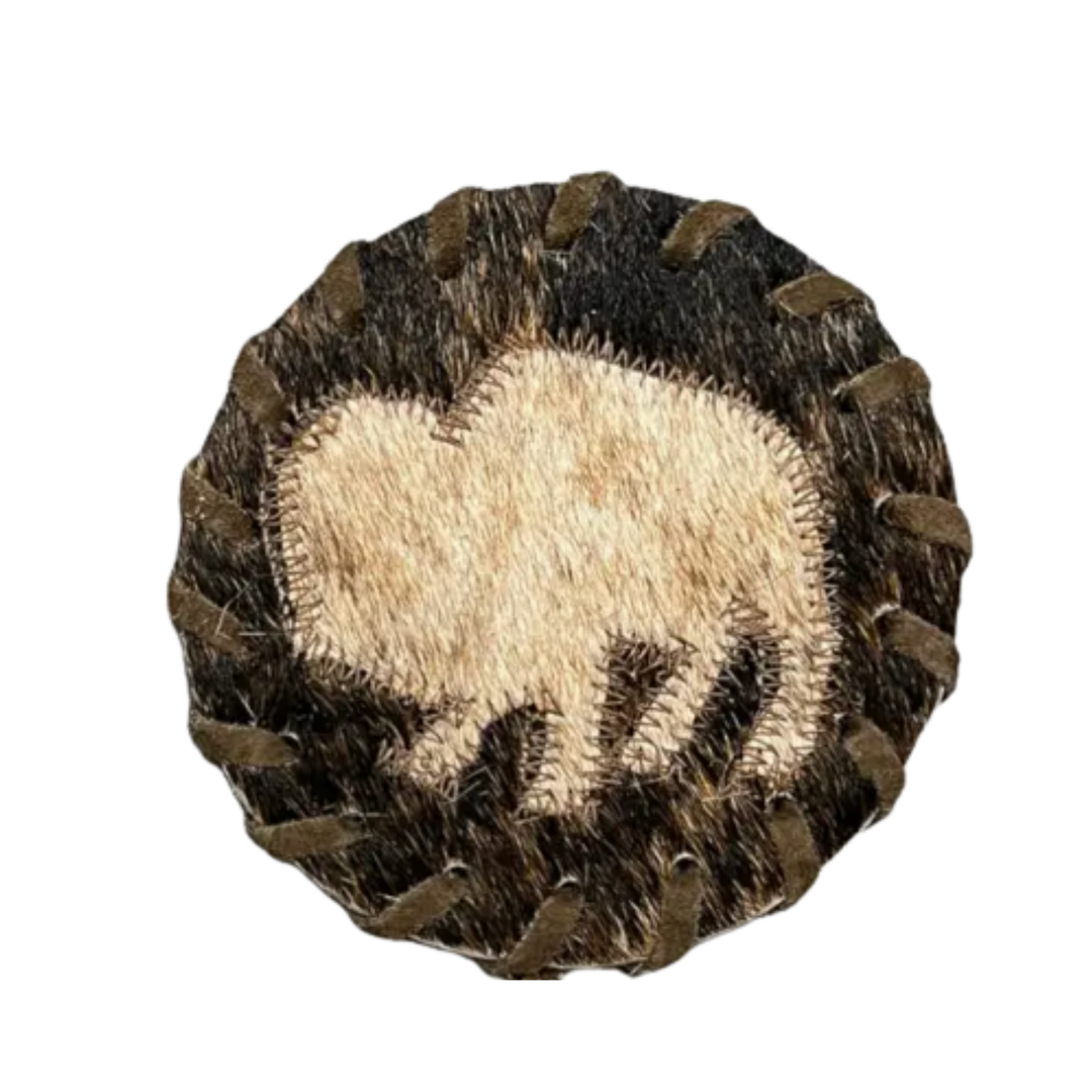 WESTERN LINENS Buffalo Coaster Light Brown Buffalo Default Title