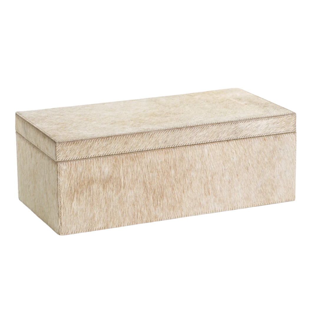 ZODAX Corviglia Hair On Hide Leather Tan Box