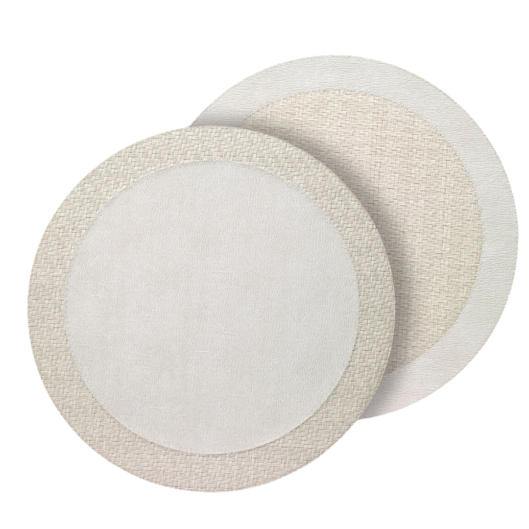 BODRUM Easy Care Halo Antique White Cream Placemat Default Title