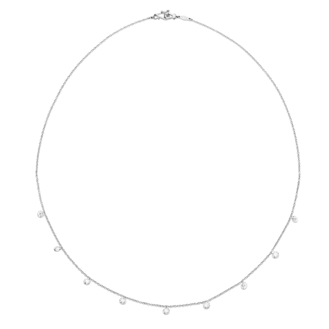 PAUL MORELLI 18K White Gold And Diamond Floating Necklace