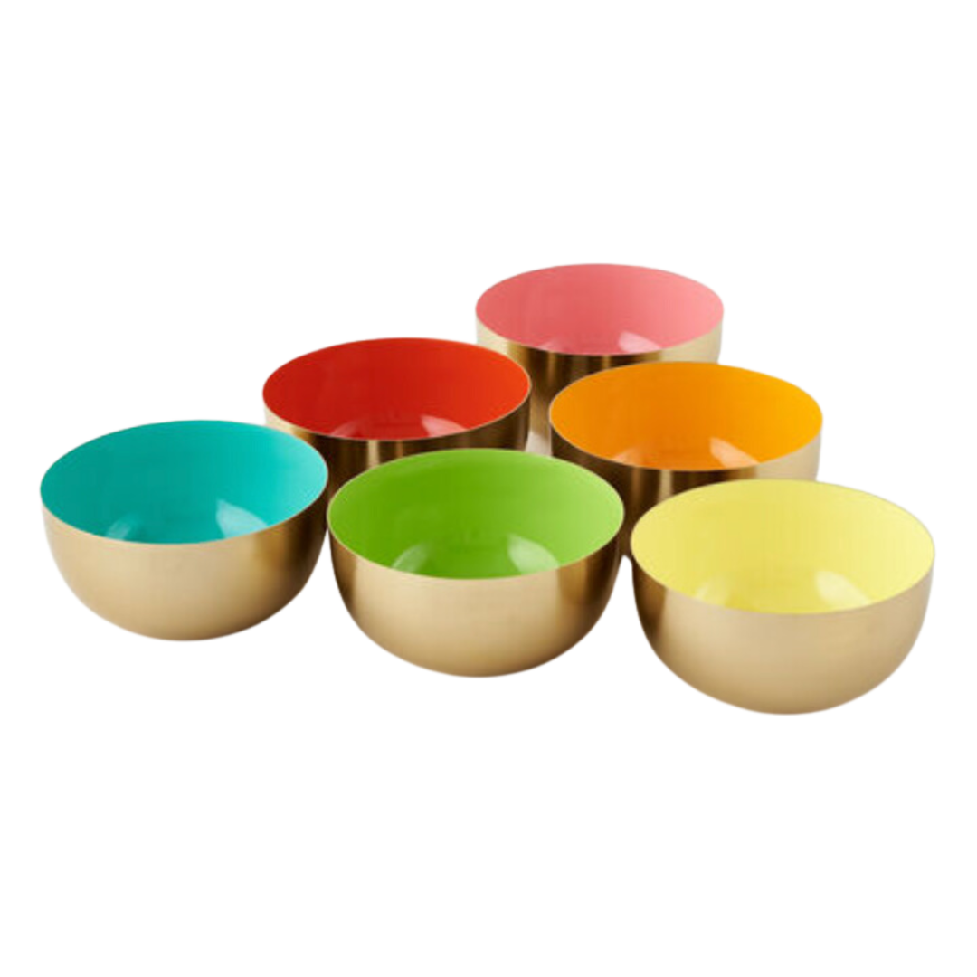 180 DEGREES Individually Sold Metal Enamel Bowls