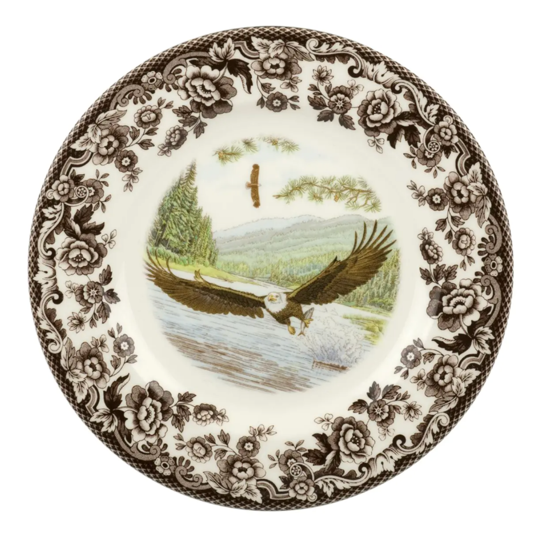 SPODE Woodland Ascot Birds of Prey Eagle Salad Plate