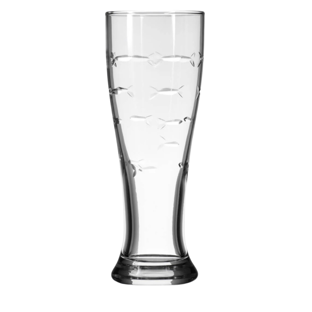 ROLF Pilsner Beer School Of Fish Glass