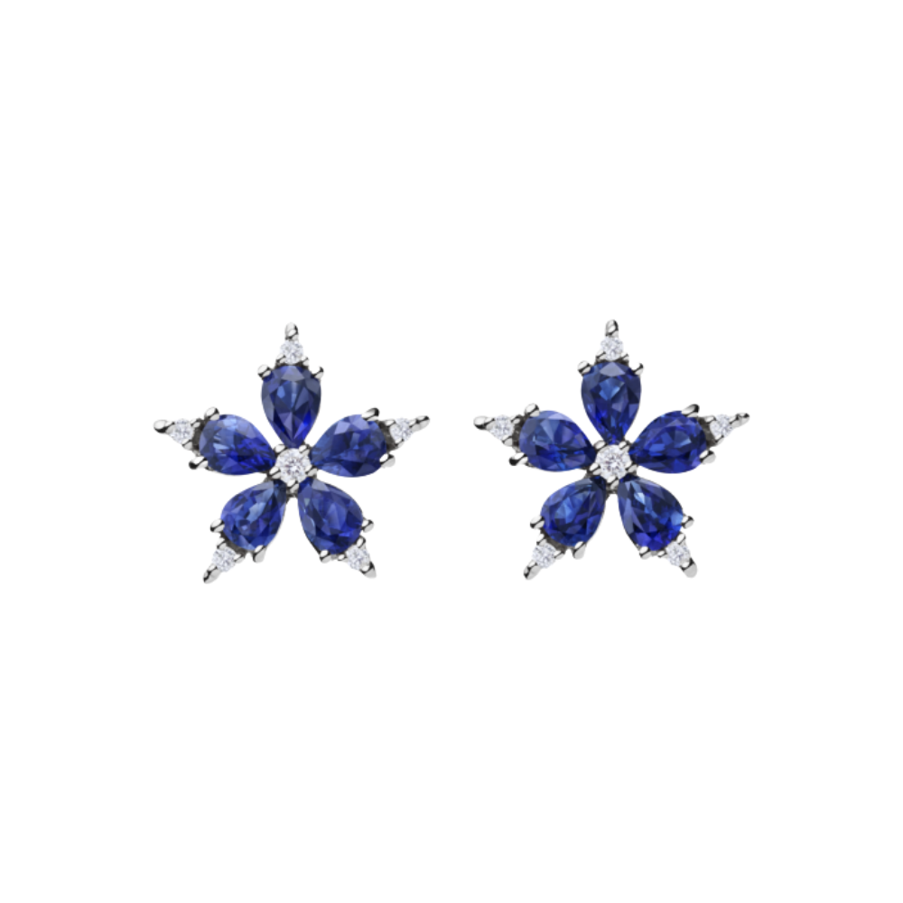 PAUL MORELLI Stellanis Blue Sapphires And Diamond Stud Earrings Default Title