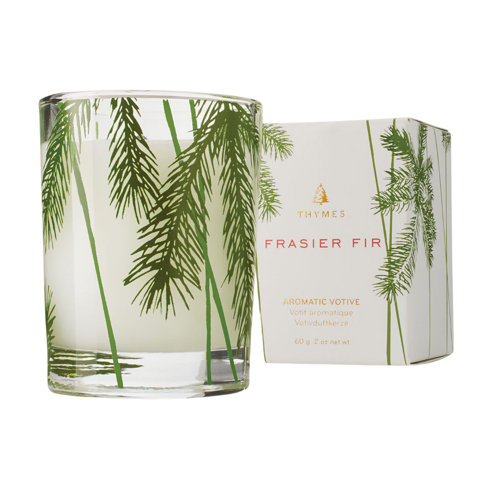 THYMES Fraisier Fir Pine Needle Votive Candle Default Title