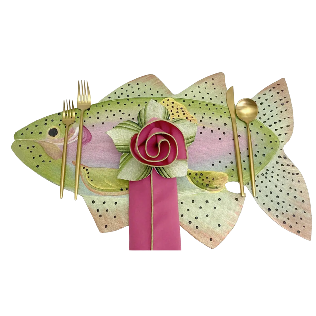 CAROLE SHIBER DESIGNS Rainbow Trout Placemat