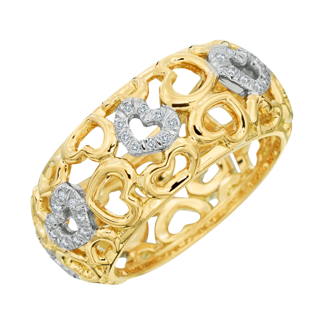 GUMUCHIAN 18K Yellow Gold Tiny Heart Dome Ring Default Title