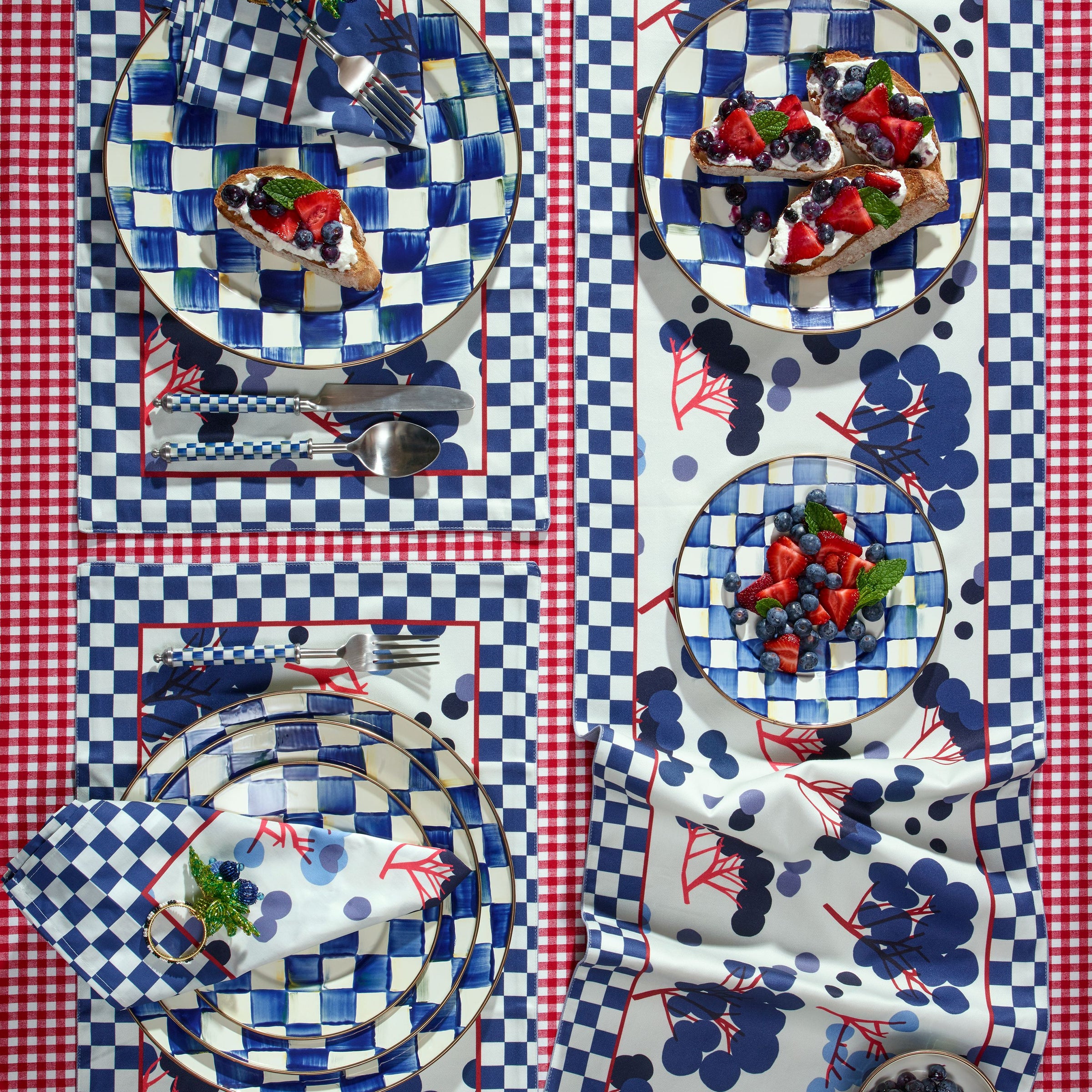 Red, White, & Royal Check