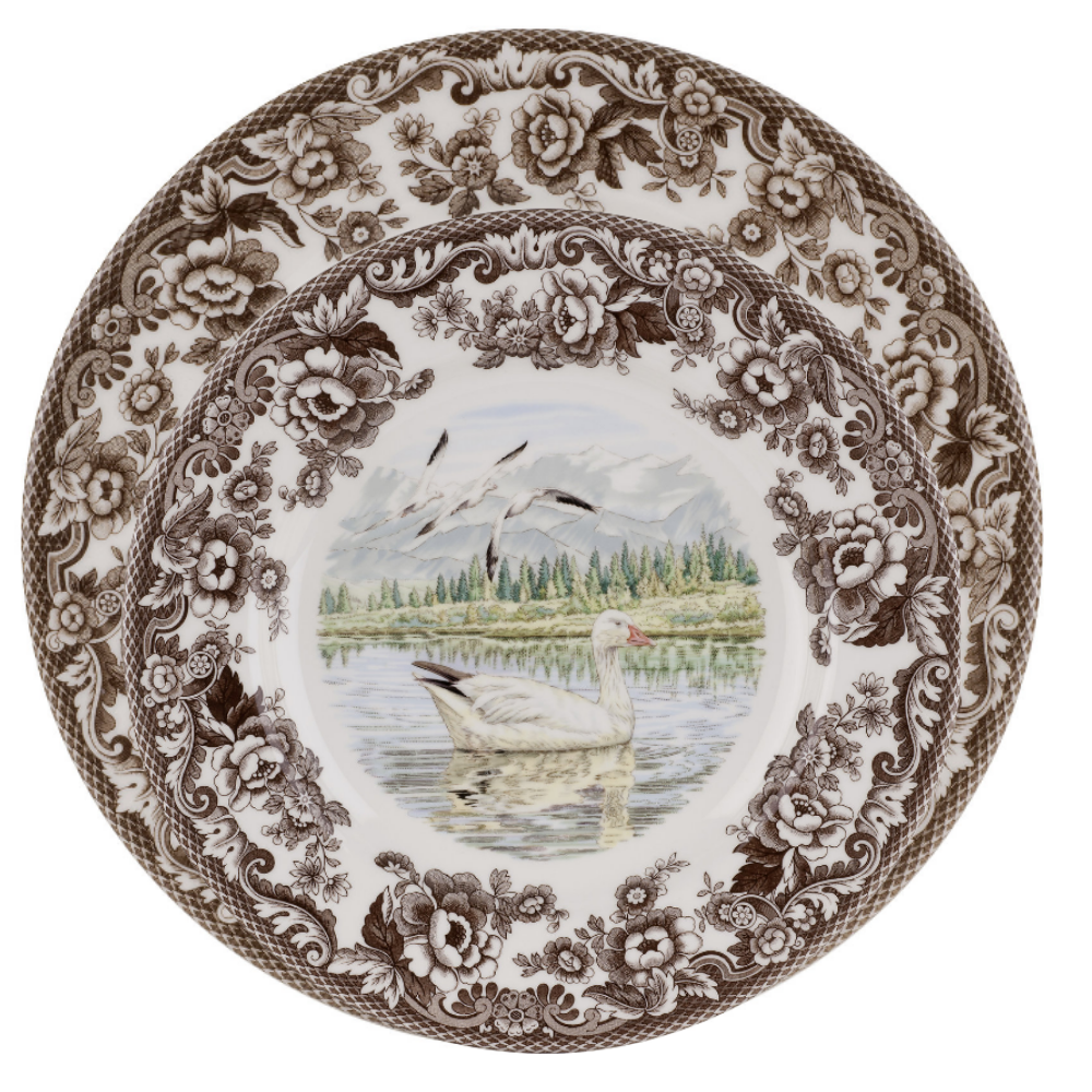 Spode Woodland Snow Goose