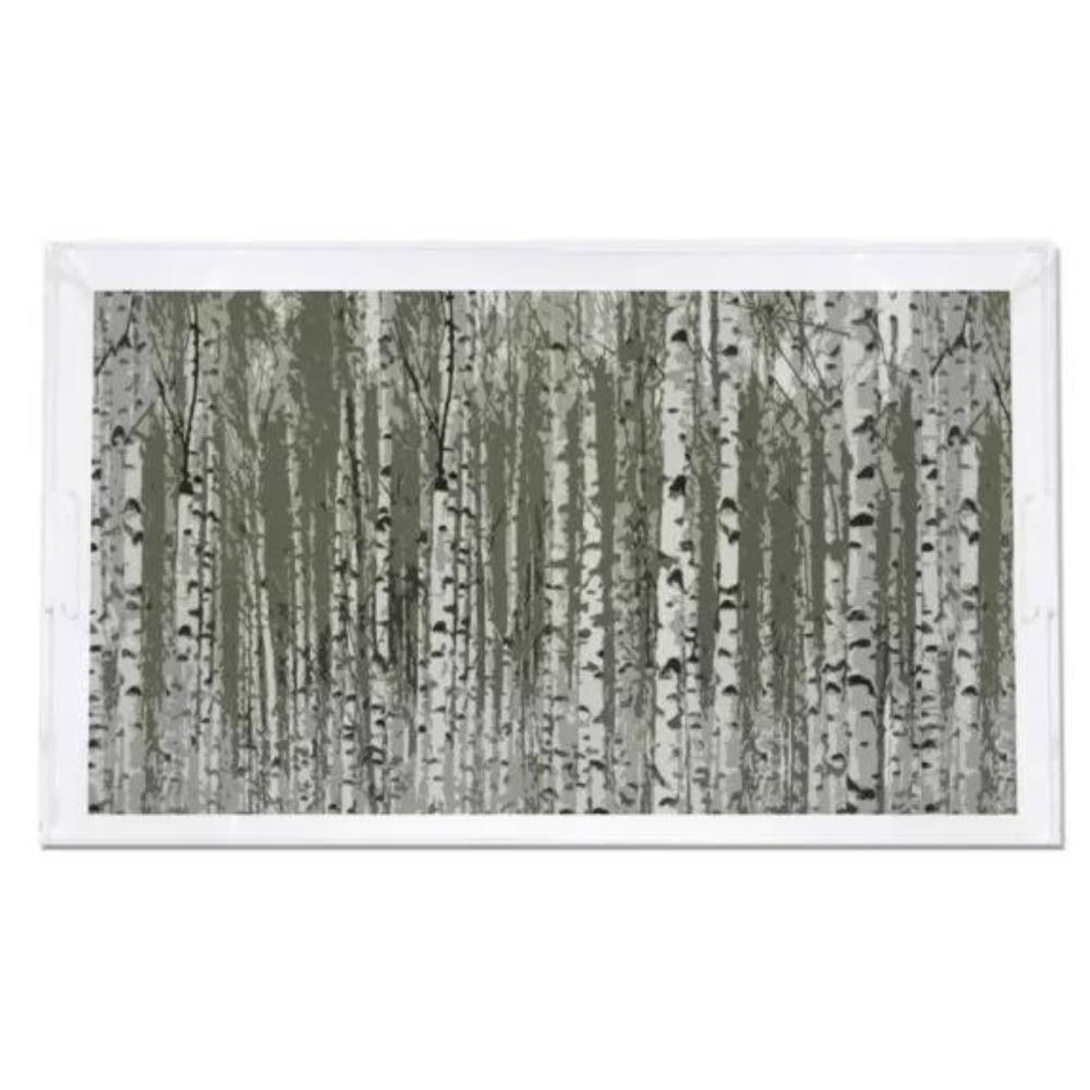 NICOLETTE MAYER BIRCH FOREST ACRYLIC TRAY