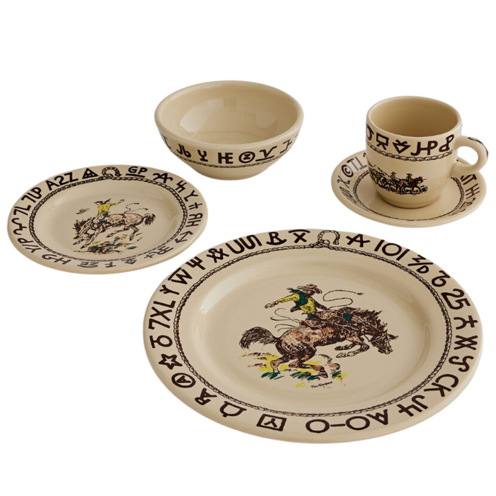 TRUE WEST 5PC RODEO PLACESETTING