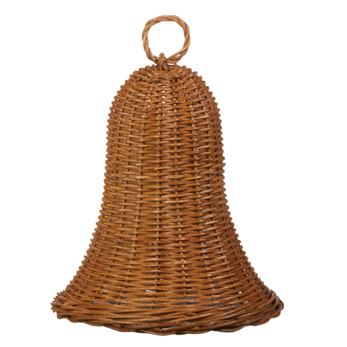 RAZ IMPORTS LARGE NATURAL WICKER BELL