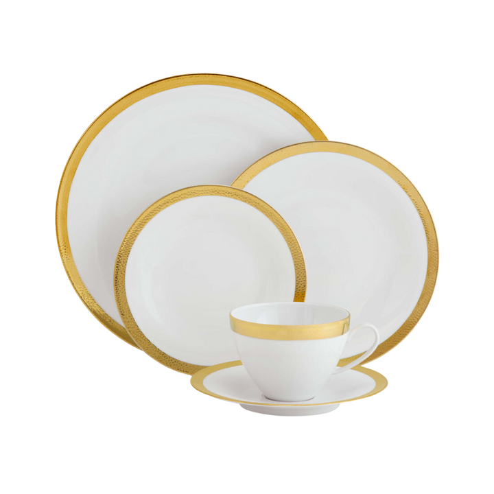 MICHAEL ARAM GOLDSMITH DINNERWARE 5PC PLACESETTING