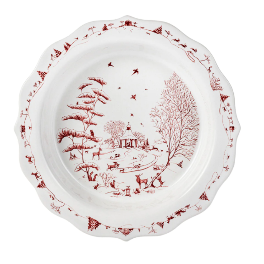 JULISKA COUNTRY ESTATE WINTER FROLIC PIE DISH