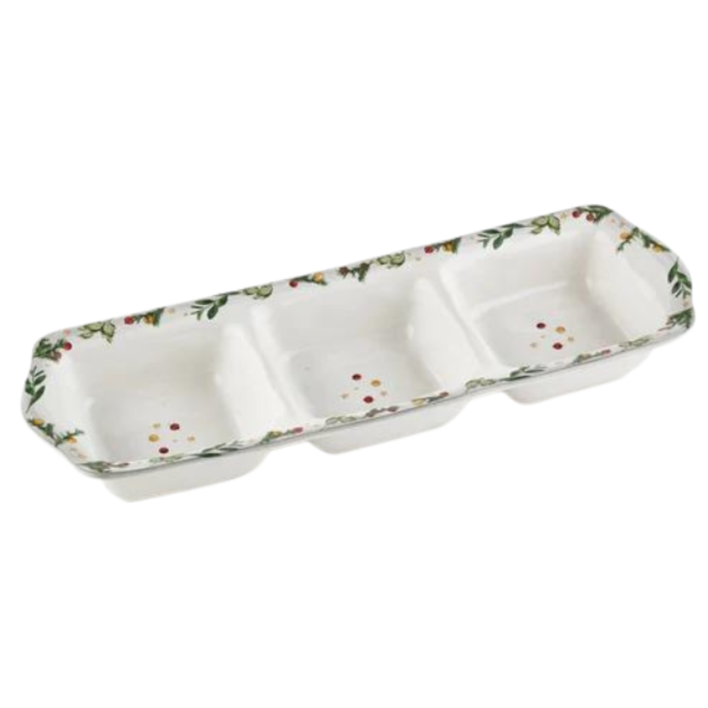 SKYROS ESTRELA 3 PART DIVIDED TRAY