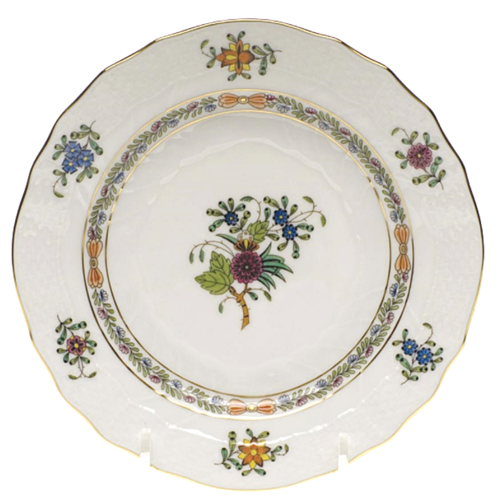 HEREND WINDSOR GARDEN DESSERT PLATE