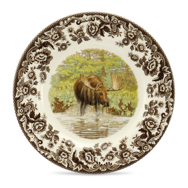 SPODE Woodland Moose Salad Plate