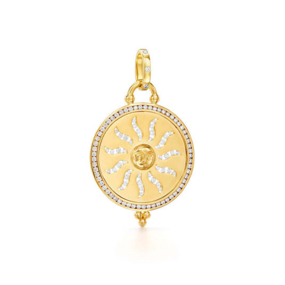 TEMPLE ST CLAIR 18K Yellow Gold Diamond Pentant
