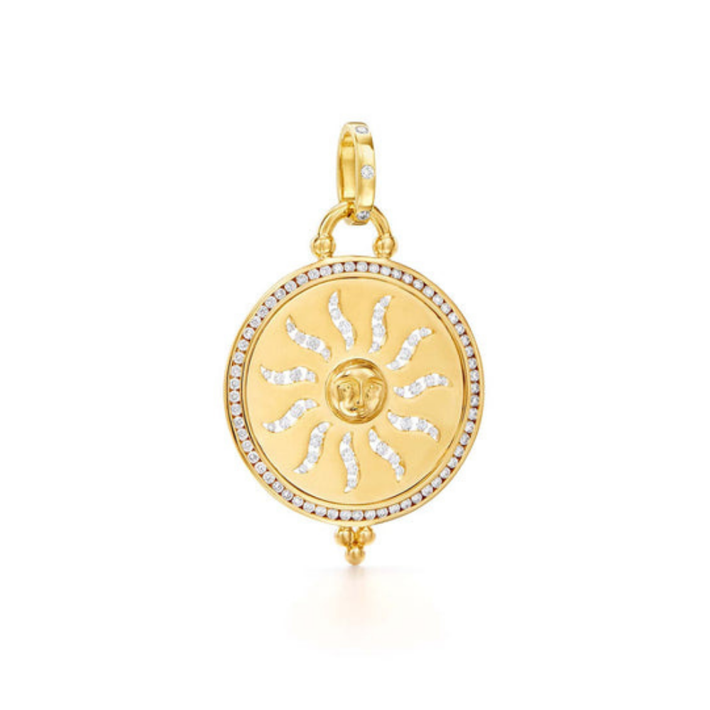 TEMPLE ST CLAIR 18K YELLOW GOLD DIAMOND PENDANT