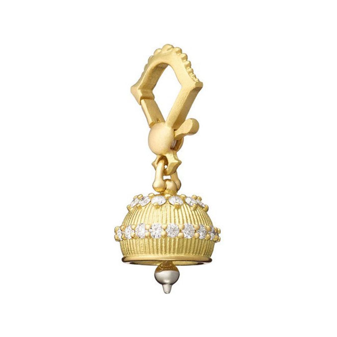 PAUL MORELLI Yellow Gold Meditation Bell With Diamonds