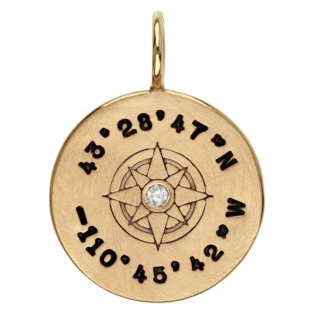 HEATHER B. MOORE JACKSON HOLE GOLD COMPASS ROSE CHARM