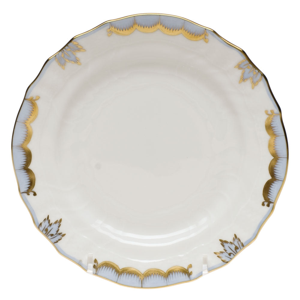 HEREND Princess Victoria Light Blue Bread And Butter Plate