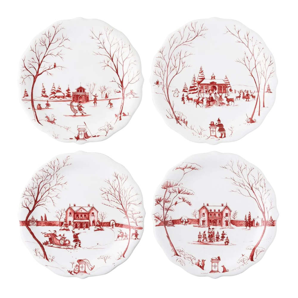 JULISKA Individually Sold Country Estate Winter Frolic Appetizer Plate