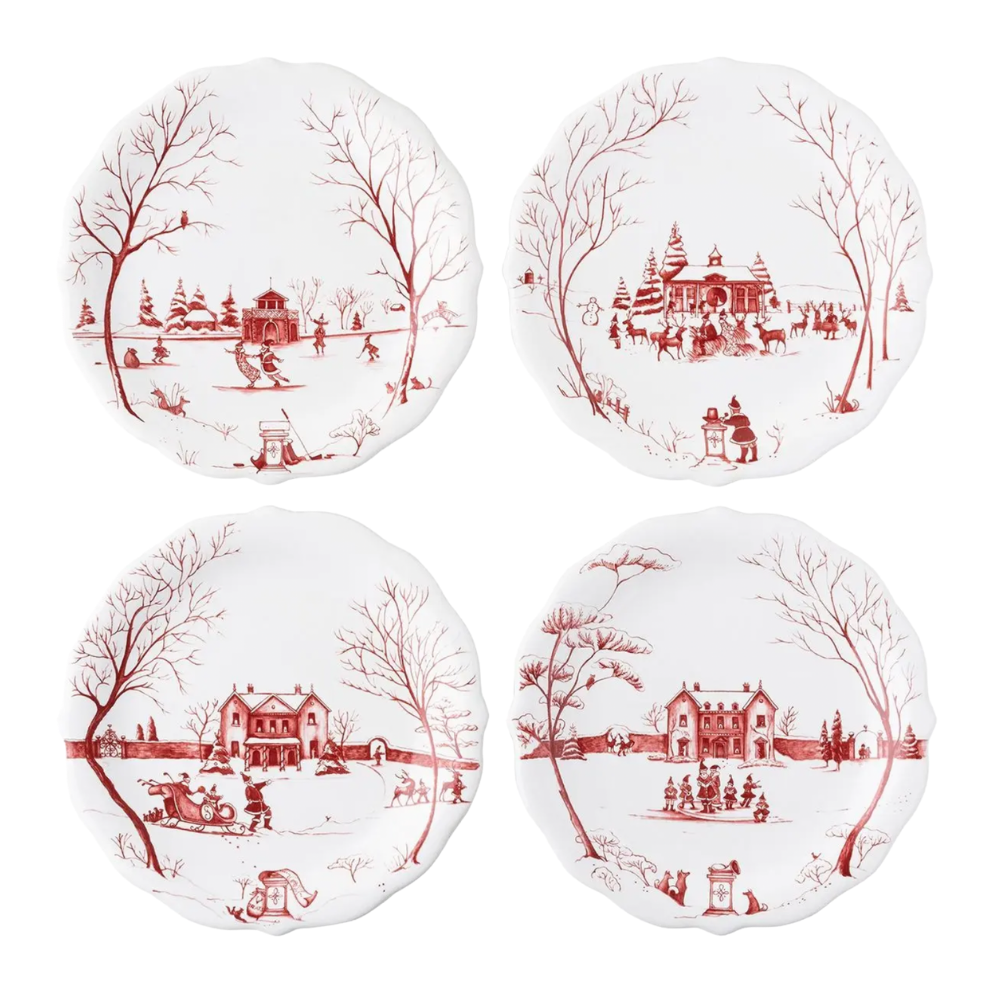 JULISKA COUNTRY ESTATE WINTER FROLIC APPETIZER PLATE