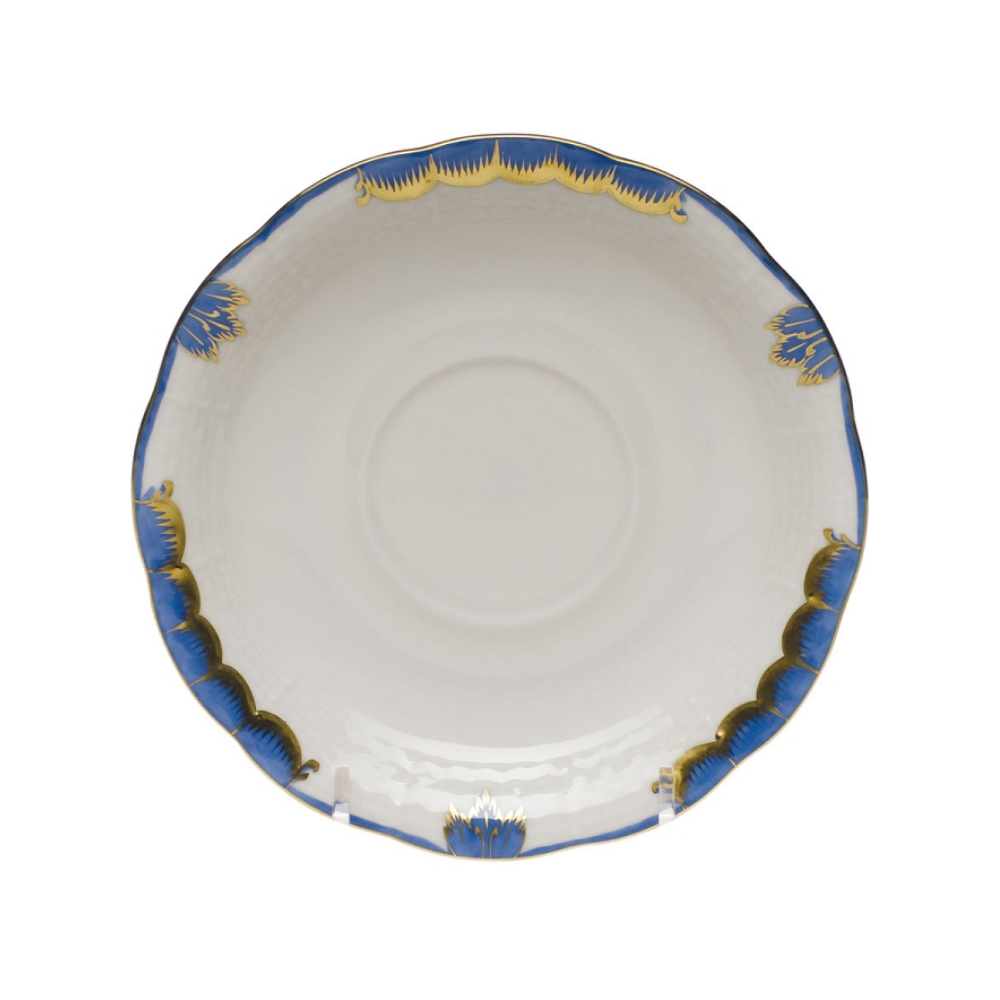 HEREND Princess Victoria Blue Saucer