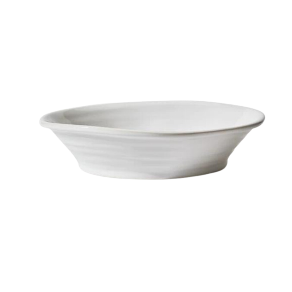 SKYROS Terra White Shallow Serving Bowl