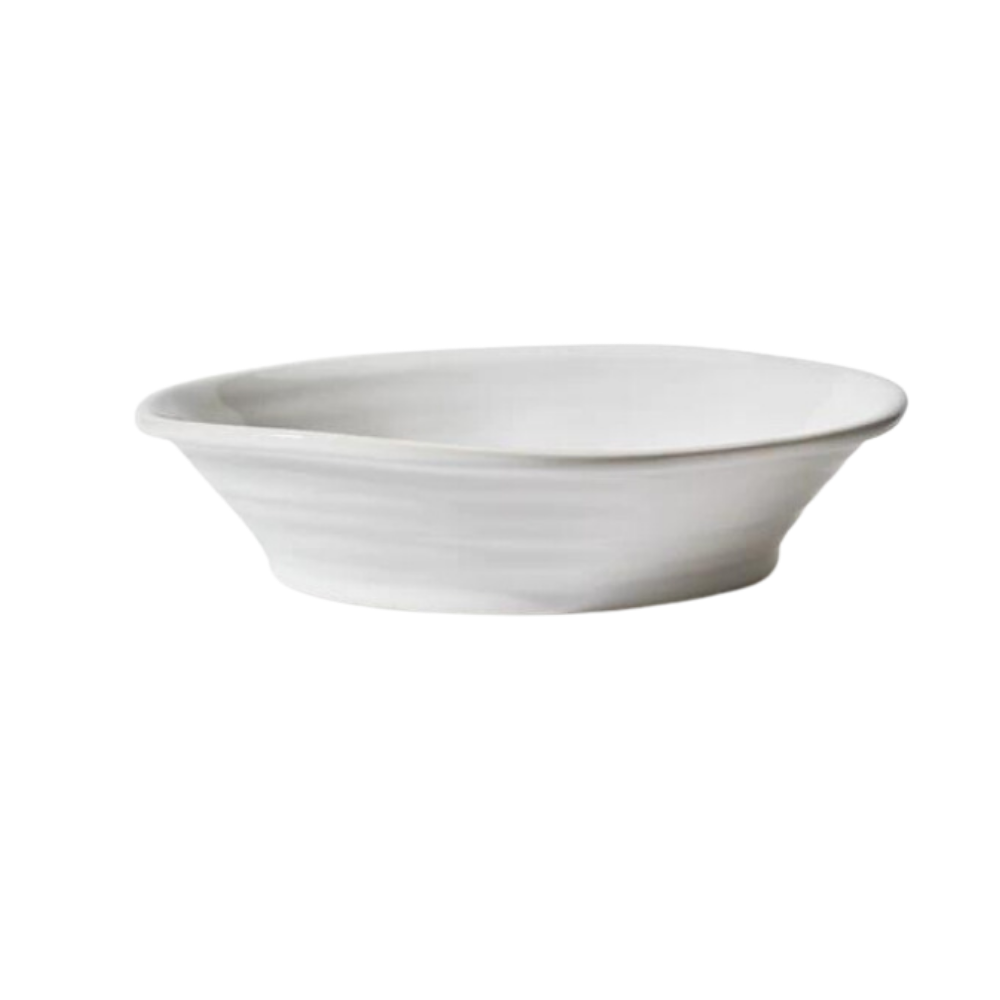 SKYROS TERRA SHALLOW SERVING BOWL - WHITE