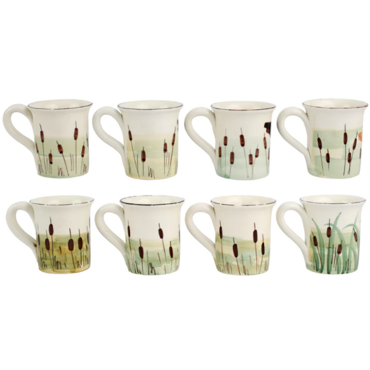 VIETRI WILDLIFE ASSORTED MUGS - SET OF 8