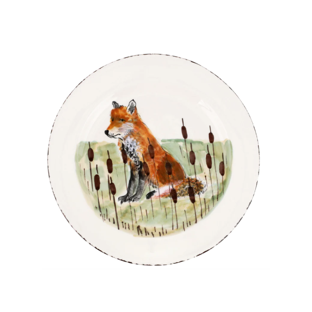 VIETRI WILDLIFE FOX SALAD PLATE