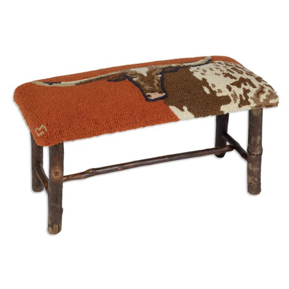 CHANDLER 4 CORNERS LONGHORN TOP TWIG BENCH