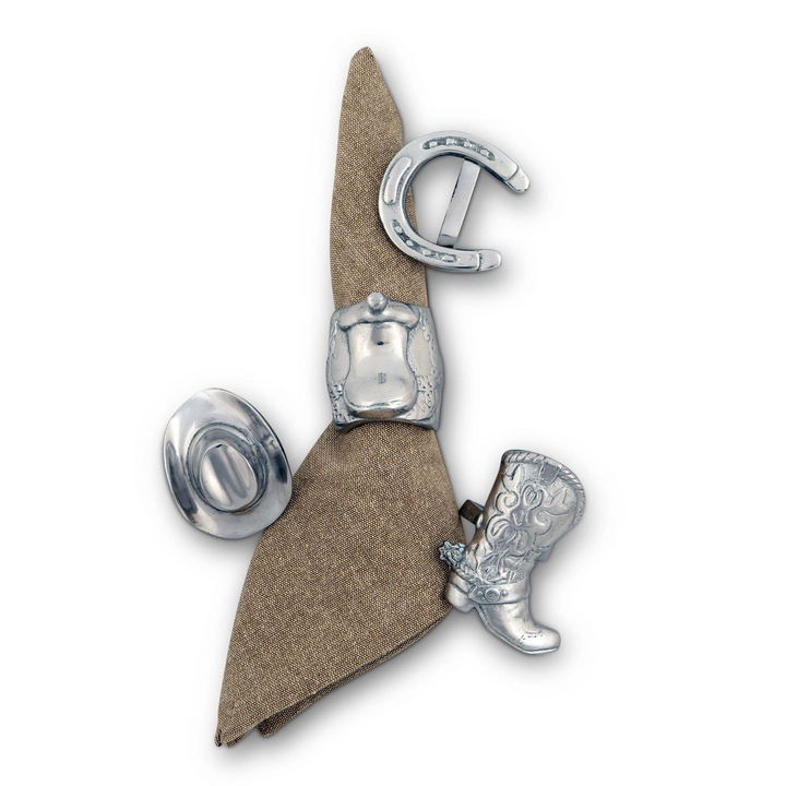 ARTHUR COURT Individually Sold Wester Motif Napkin Rings