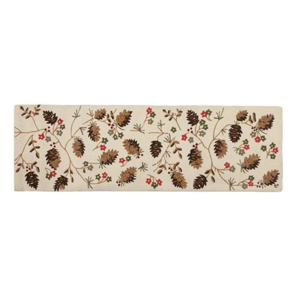 CHANDLER 4 CORNERS Cones And Flowers Floor Runner