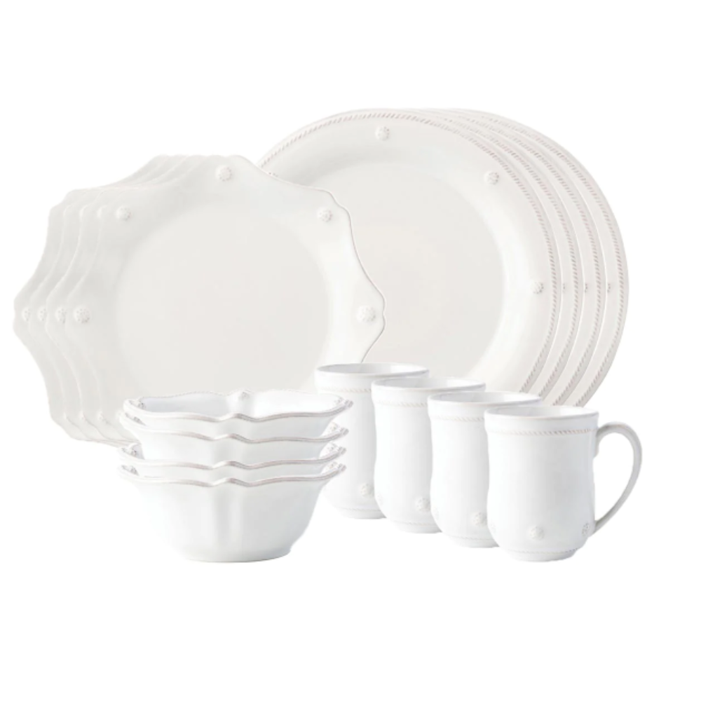 JULISKA Berry And Thread Classic 16 PC Place Setting Whitewash (Online Only)