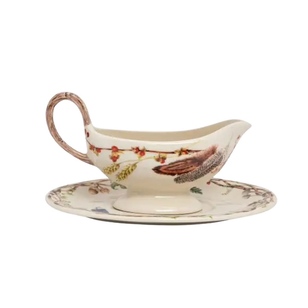 JULISKA Forest Walk Sauce Boat And Stand