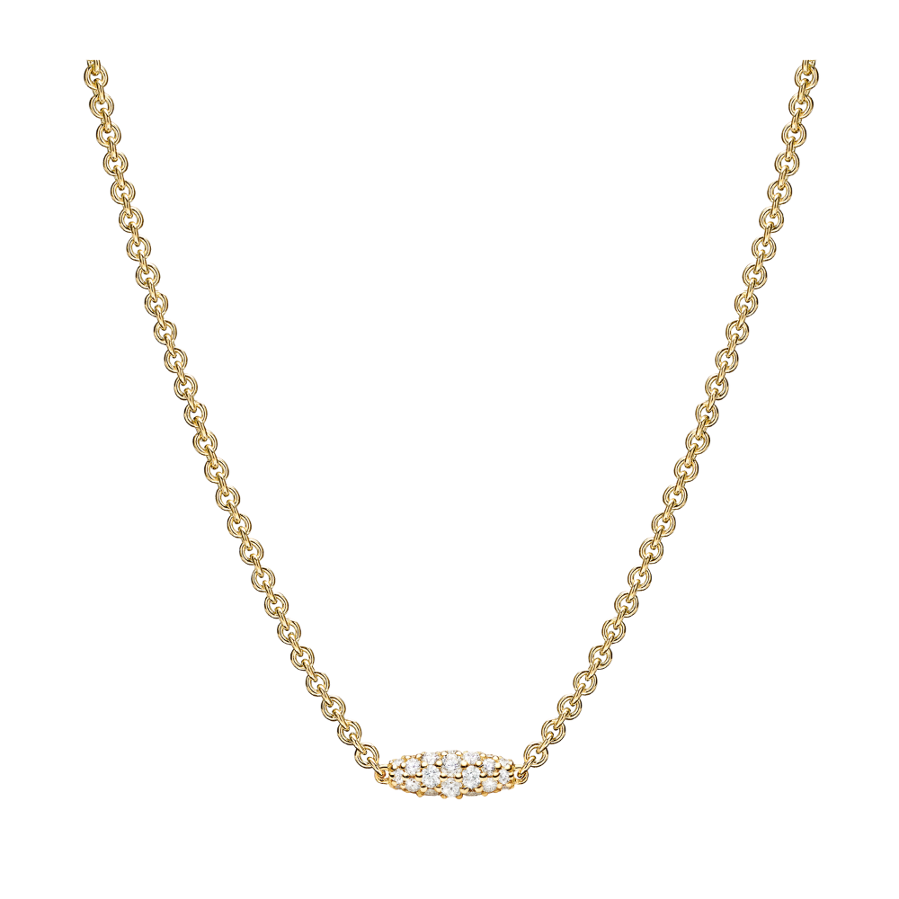 PAUL MORELLI 18K White Gold Single Pipette Necklace With Diamonds